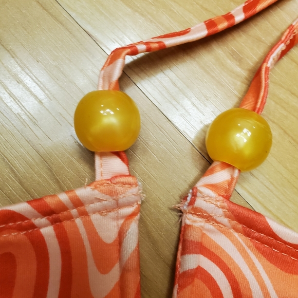 NWOT Retro Print Backless Halter BodyCon Dress Size 6 (Med) Y2K R… - Picture 6 of 11